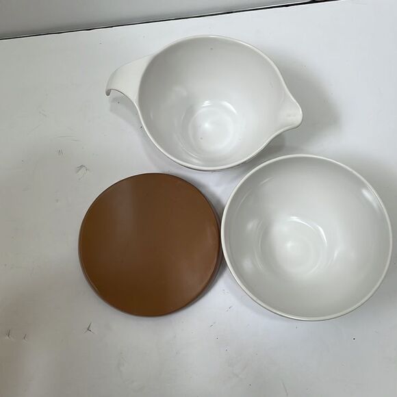 VINTAGE MELMAC PROLON SUGAR BOWL‎ AND CREAMER - Picture 3 of 5